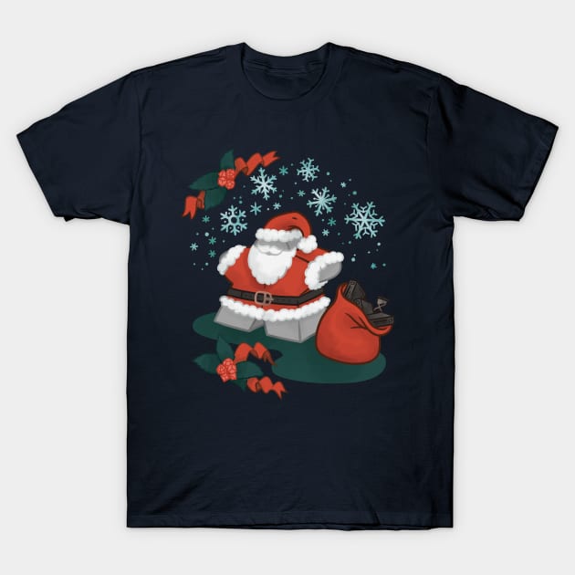 Santa Meeple T-Shirt by polliadesign